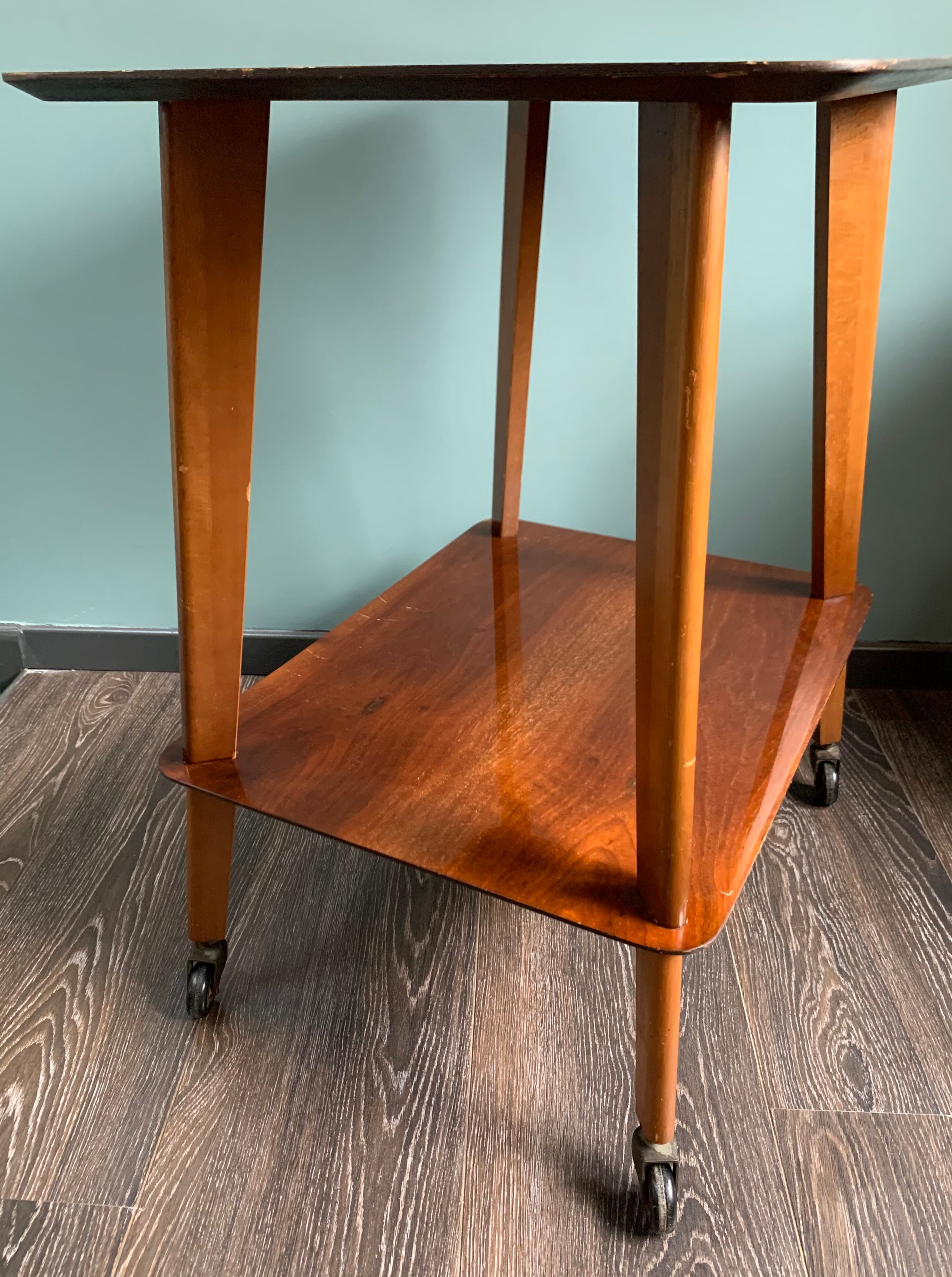 Dessert wood varnished 60/70s