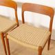 6 x vintage dining chairs | Niels Otto Møller | Model 75