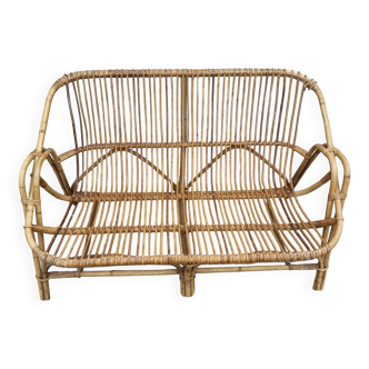 Banquette en rotin