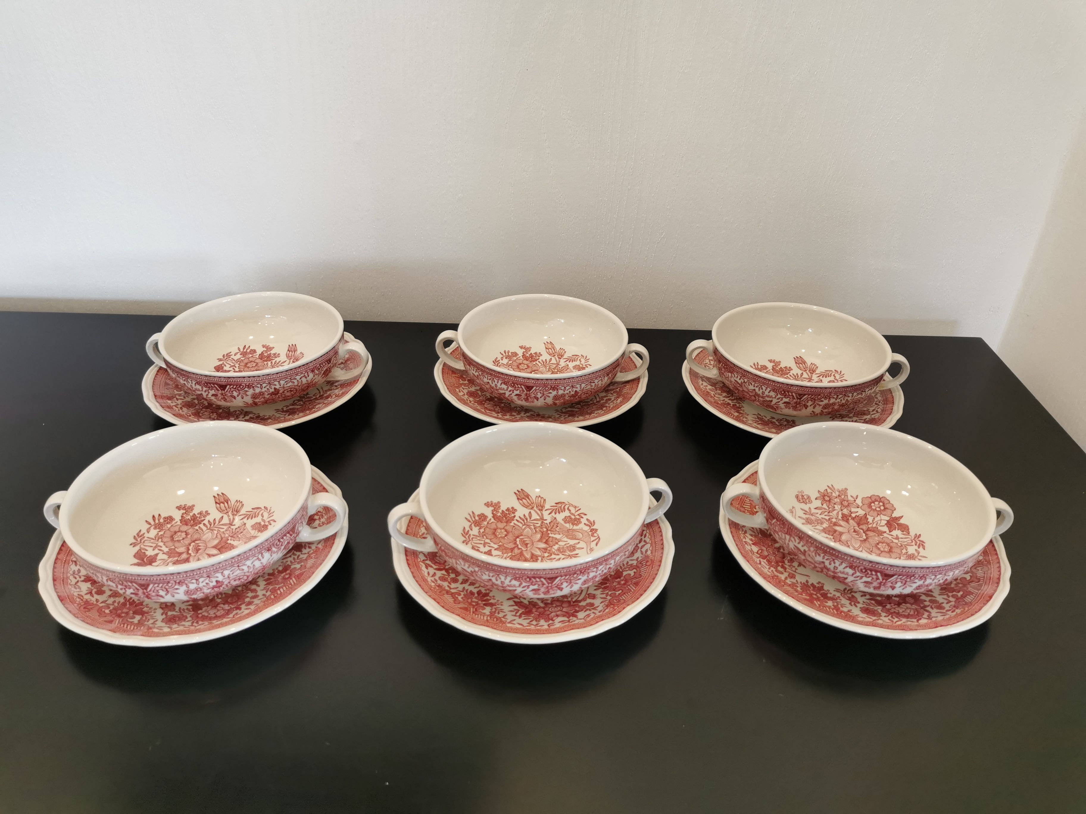 12 soup bowls and saucer service Villeroy&Boch Saar