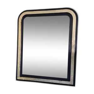 Miroir ancien noir et