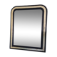Miroir ancien noir et doré  – 98 x 78