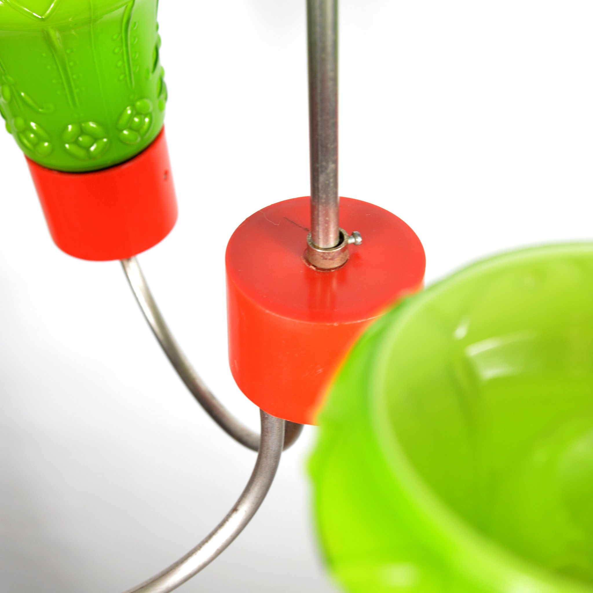 1970s postmodern pendant lamp zzm domgos zabrze, poland