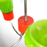 1970s postmodern pendant lamp zzm domgos zabrze, poland