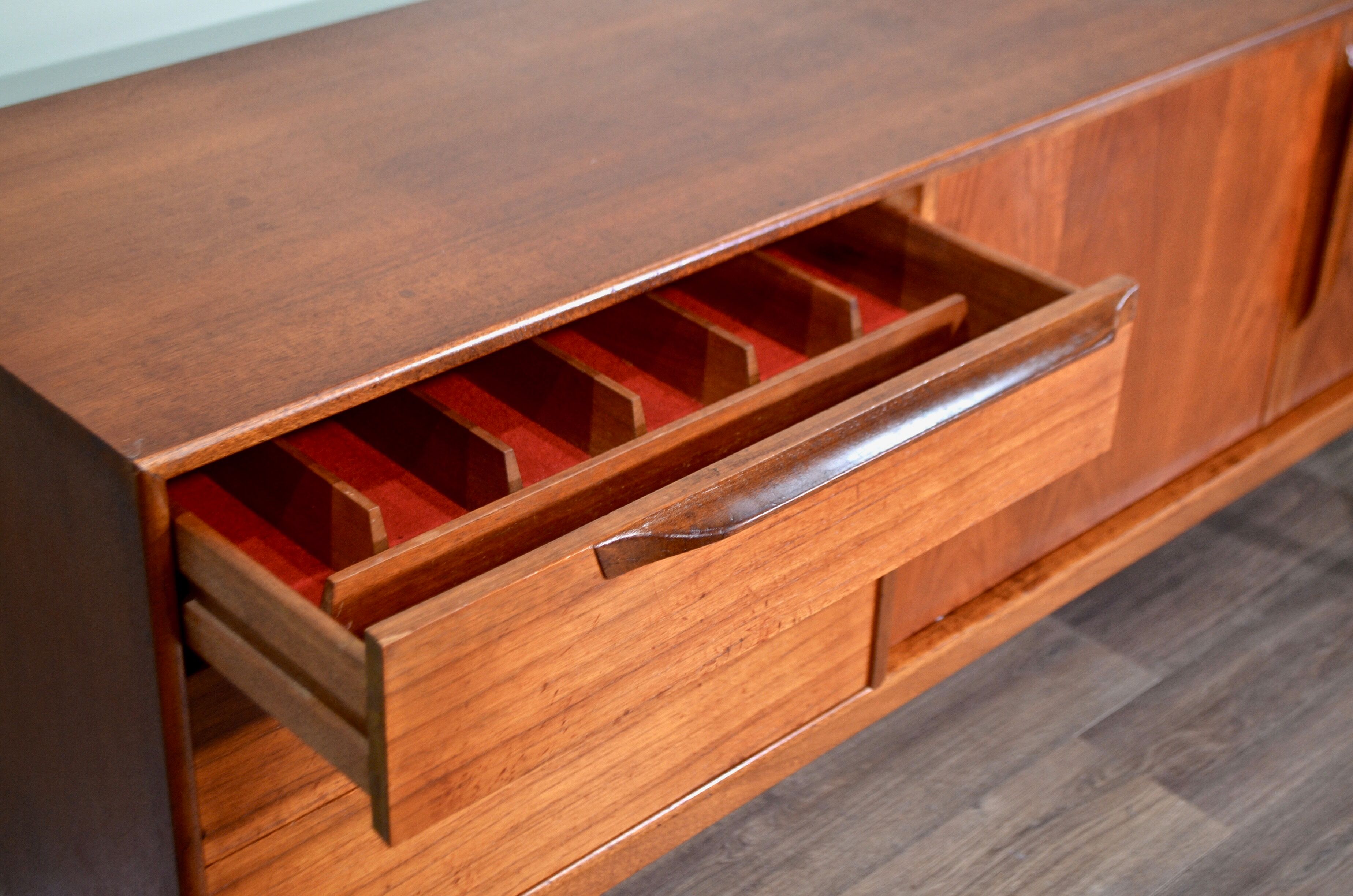 Midcentury McIntosh Teak Sideboard / Long John. Rare Vintage Modern / Danish Style.
