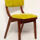 Chaise Mid-Century Moderne, Velours Vert Citron, FR Dedar, Pologne, Années 1960