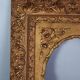 Old frame view rectangle or oval wood gilded stucco 58x48 cm SB108