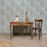 Antique table with turned legs (renovated)