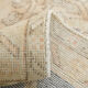 7x10 beige & navy blue vintage rug, 215x302cm