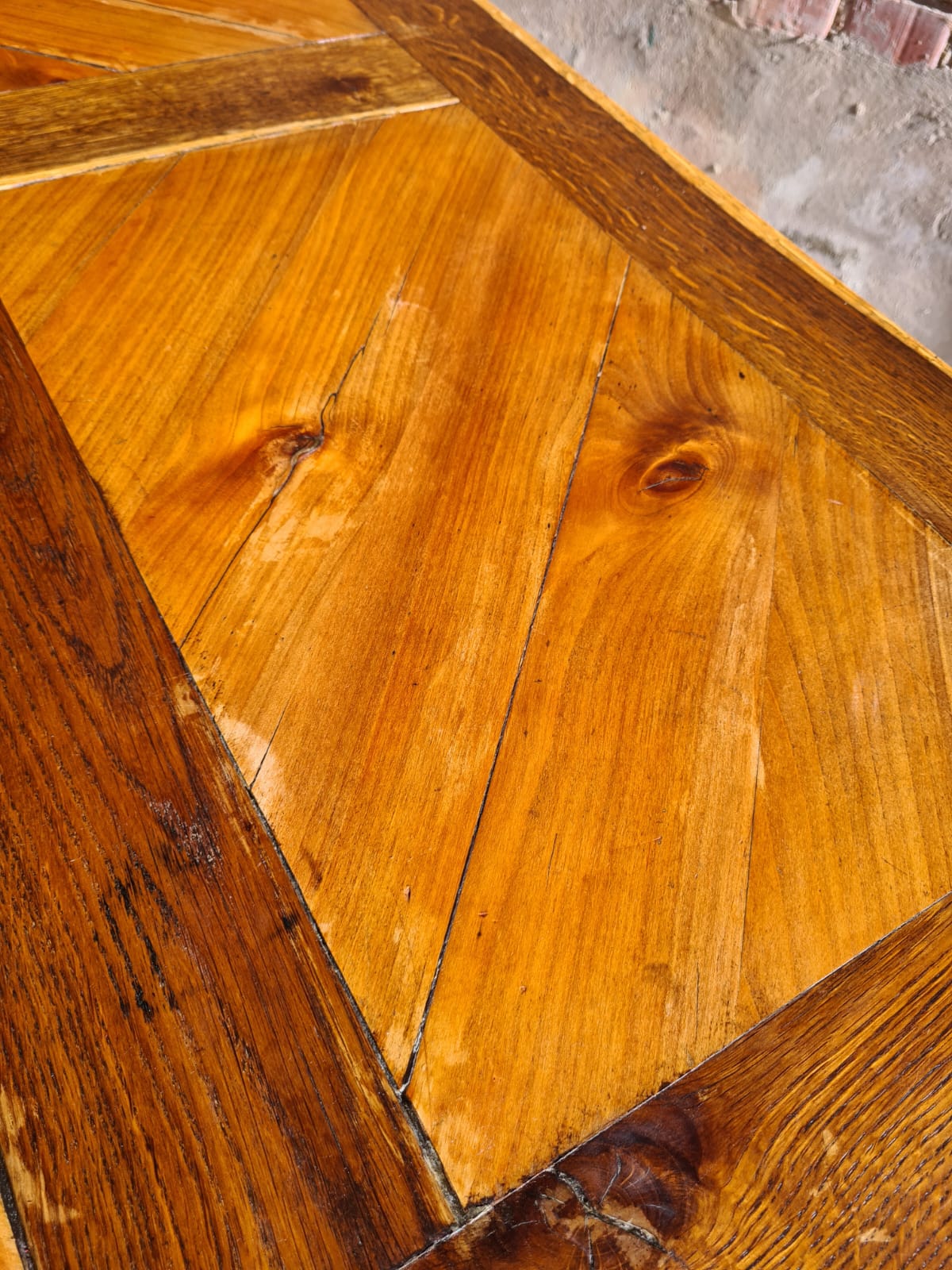 Old vintage farmhouse table