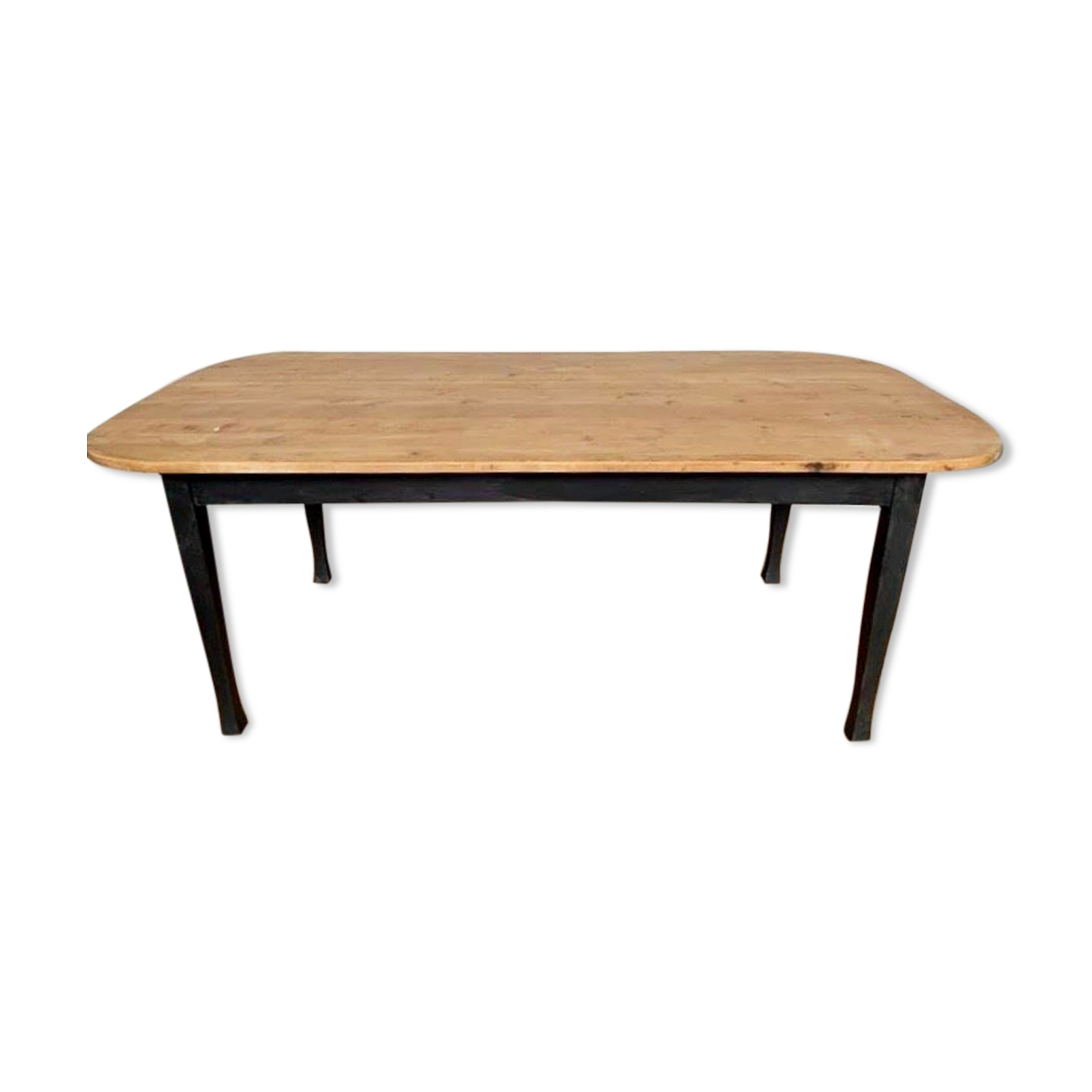 Solid wooden farm table length 204 cm