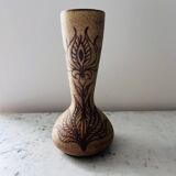 Vallauris stoneware vase signed