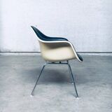 Mid-Century Black Leather Dax Armchair by Charles & Ray Eames for Herman Miller, 1960s