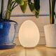 Lampe année 70 oeuf opaline