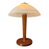 Post modern mushroom table lamp - art nouveau glass table lamp