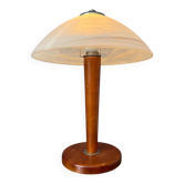 Post modern mushroom table lamp - art nouveau glass table lamp