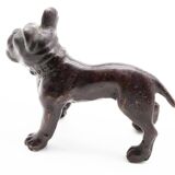 French brass bulldog statue