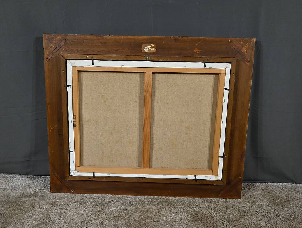 Marine painting “Littoral Breton” signed Marijane le Goaster – 1985