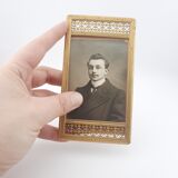 Victorian brass photo frame