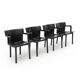 Black Vintage Chairs 4870 by Anna Castelli for Kartell, 1980s, set of 4