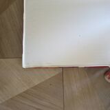 2 armchairs in woven rattan and wood, 1980s