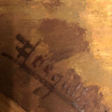 Oil bouquet painting on panel