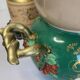 Rococo pedestal vase in Paris porcelain around 1830