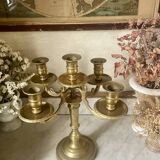 Golden bronze chandelier