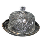 Vintage Portieux Vallerysthal pressed-molded glass cheese bell