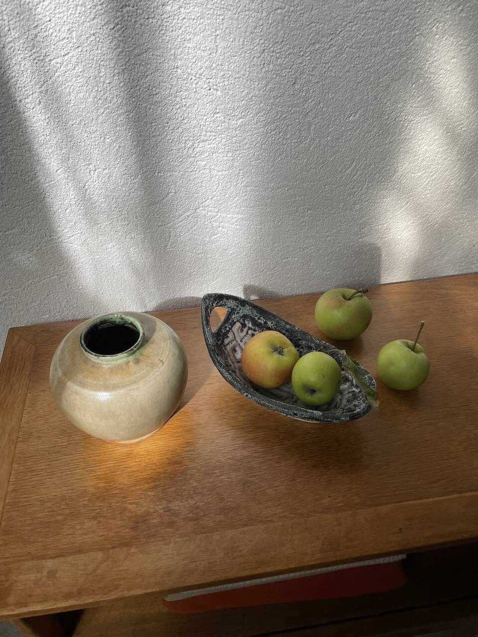 Small glazed ceramic vase