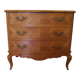 Commode 3 tiroirs style Louis XV en bois massif
