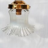 Baladeuse globe en verre opalin avec jupon