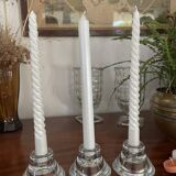 Set of 3 reversible Scandinavian candle holders