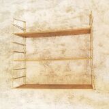 Brass gold metal wall shelf
