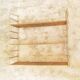 Brass gold metal wall shelf