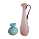 Duo of opaline vases