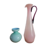 Duo de vases en opaline