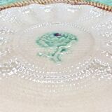 Old Longchamp asparagus artichoke barbotine plate