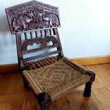 Paire de chaises basses traditionnelles, Indonésie