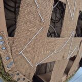 1950s, Danish lounge chair, reupholstered, green furniture fabric.