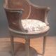 Caned armchair in Louis XVI style