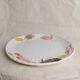XL White Ceramic Oval Seafood Plate, 1980s Japan, Hand-Painted Relief, Vintage Decor