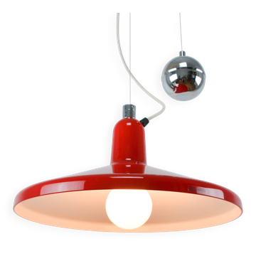 Vintage Red Meblo Manta Pendant Lamp