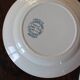 A set of 4 flat plates Terre de fer mismatched blue