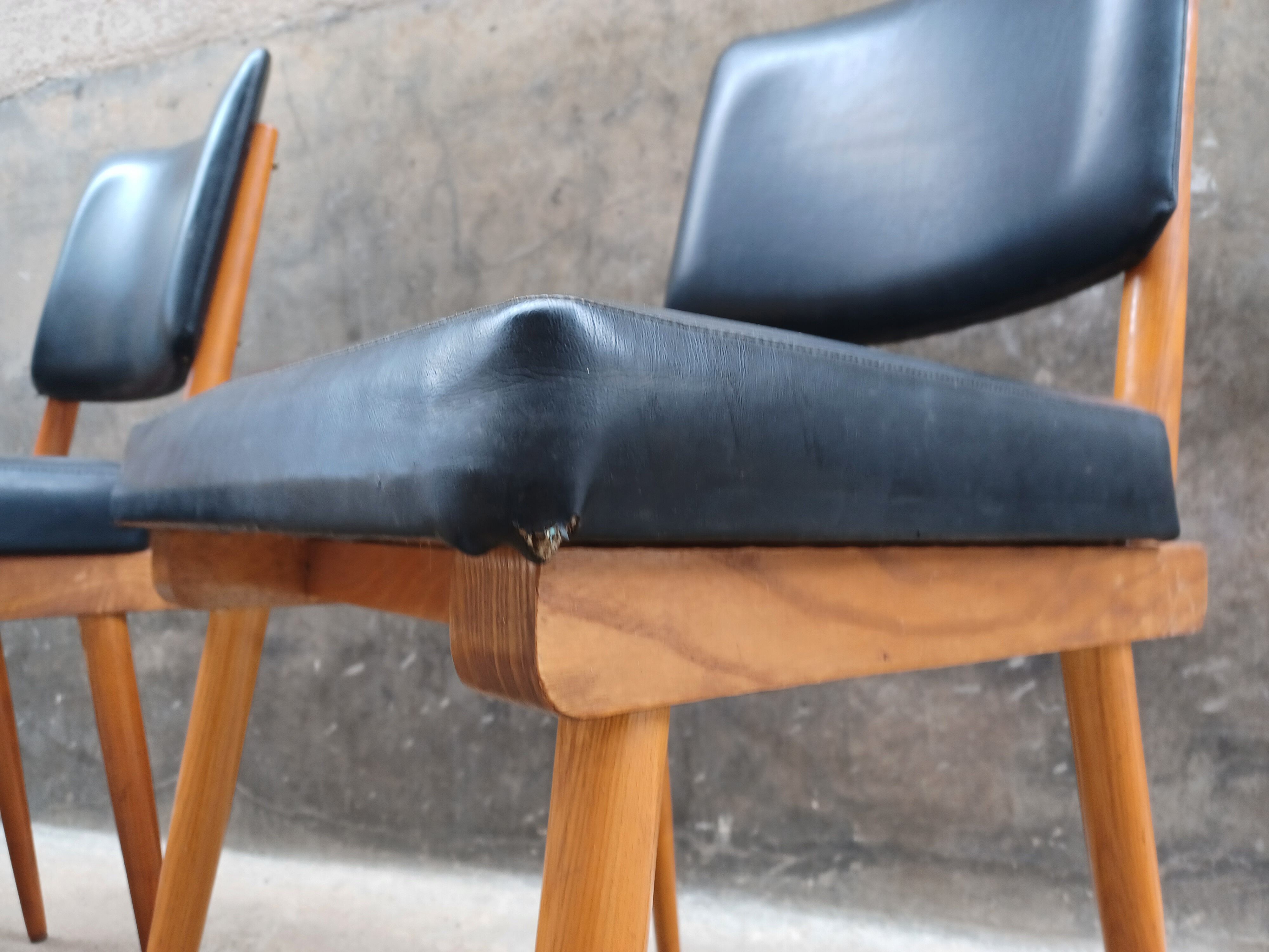 Set of 4 chairs 1960