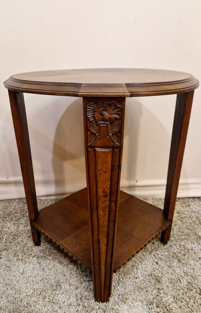 Side table in walnut - Art Deco