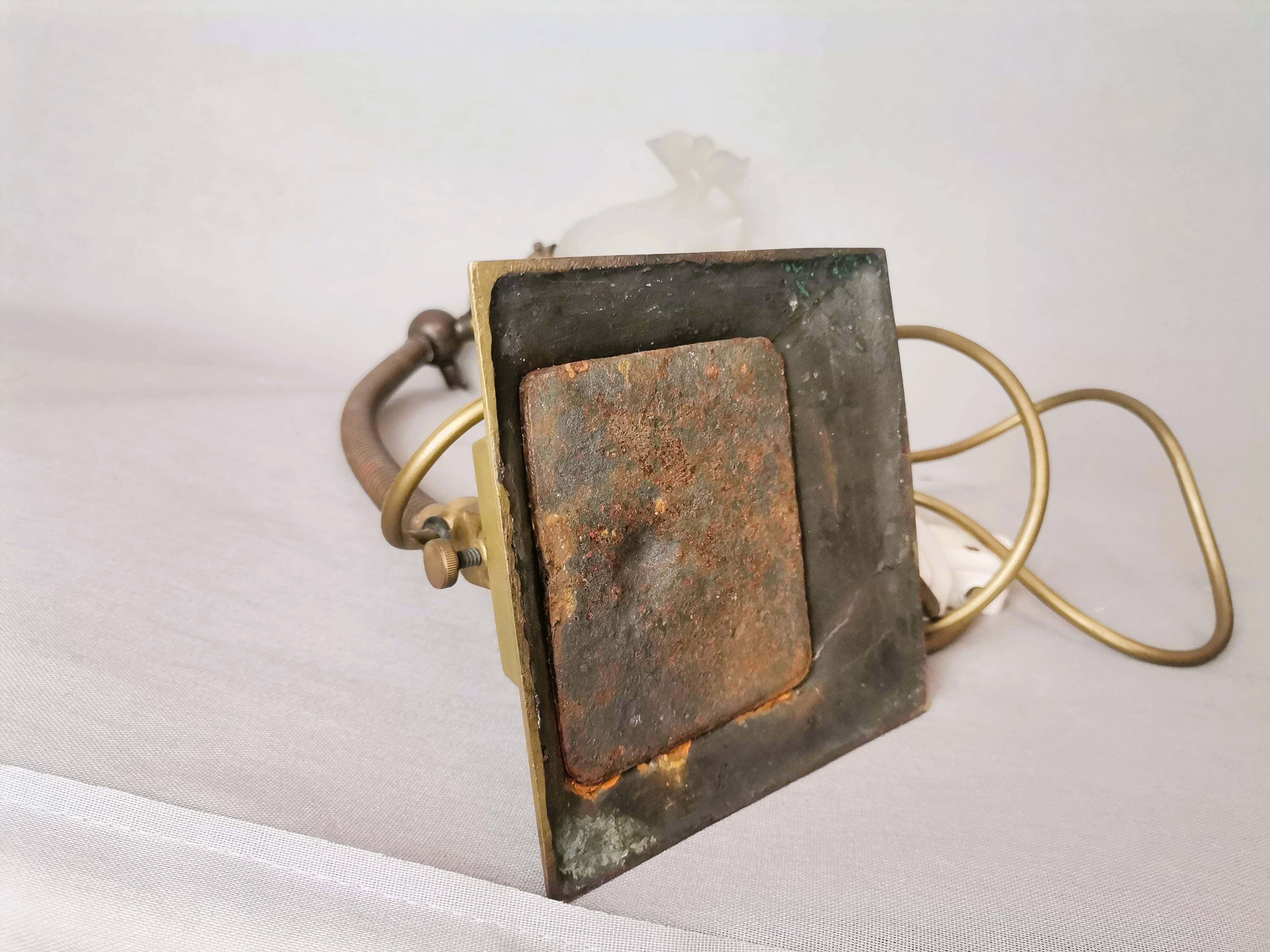 Art deco 1930s general electric brass goose neck table lamp