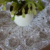 Lot de 12 coquilles saint-jacques en verre Pyrex france