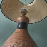 Leopard lampshade bedside lamp