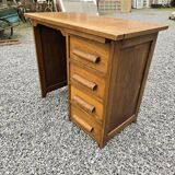 Oak children's desk with drawers